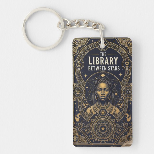 The Library Lounge | Vintage Book Cover Keychain  Nyckelring (Framsidan)