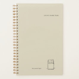 The Library Stamp Minimalist Book Lover Planner