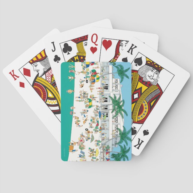 The Lido Beach Casino spelkort (Baksidan)