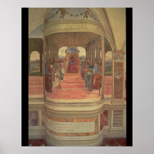 The Life of St. Benedict (fresco) (detail) Poster (Framsidan)