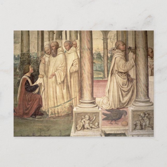 The Life of St. Benedict (fresco) (detaljer) 2 Vykort (Framsida)