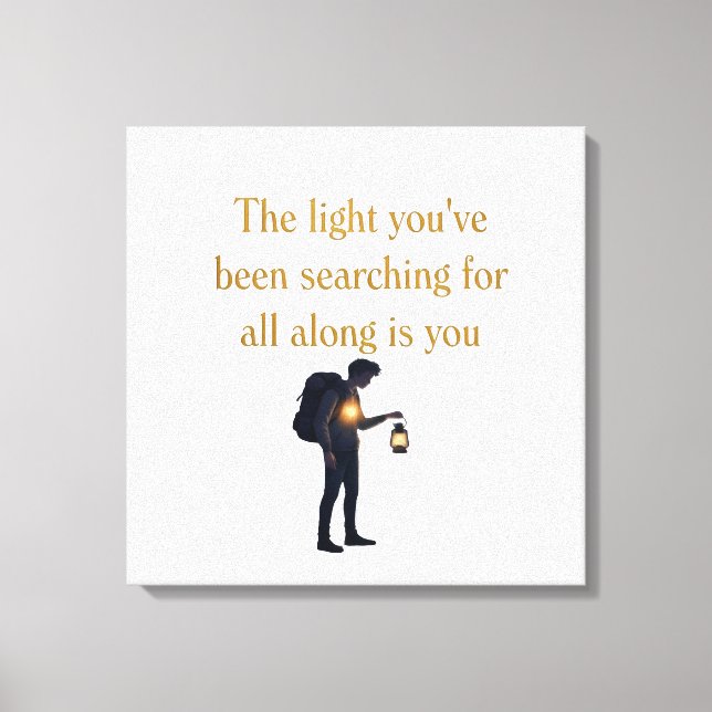 The light is you iPad Smart Cover Canvastryck (Framsida)