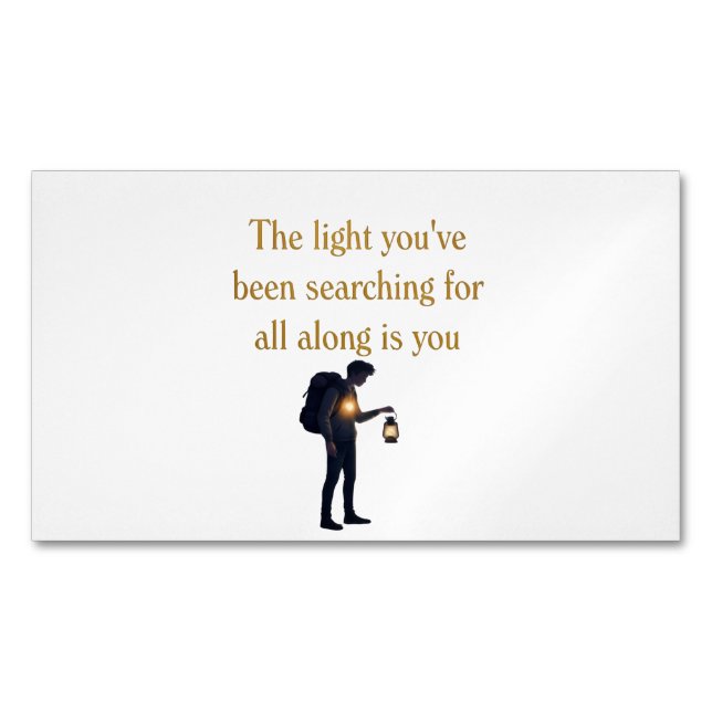 The light is you iPad Smart Cover Magnetiska Visitkort (Framsida)