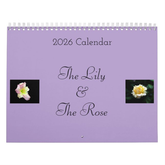 The Lily & the Rose Calendar Kalender (Omslag)
