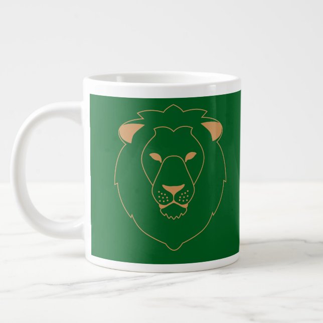 The Lion's Gaze: Golden Contour Jumbo Mugg (Vänster)