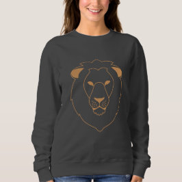 The Lion's Gaze: Golden Contour T Shirt