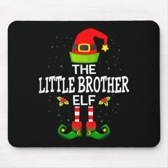 The Little Brother Elf Christmas Family Matching P Musmatta (Framsidan)