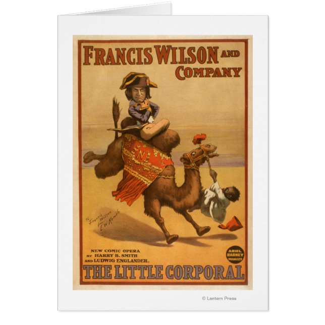 "The Little Corporal" Camel Egyptian Baby Theatr Hälsningskort (Framsidan)