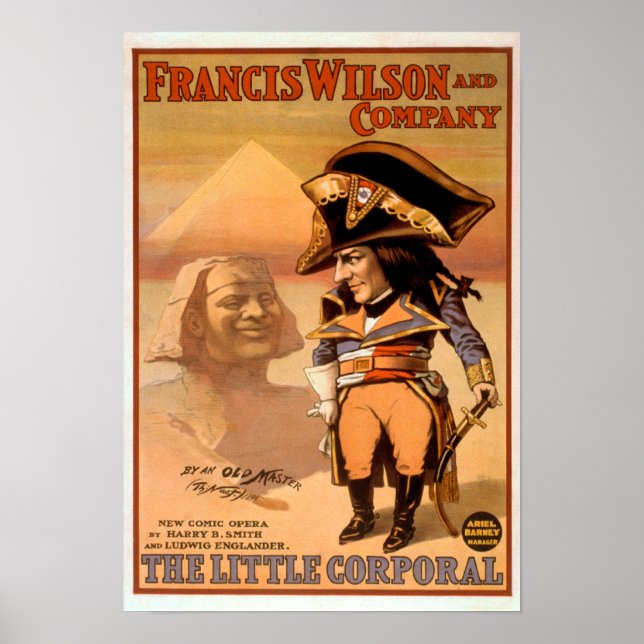 "The Little Corporal" Egypten Sphinx Theater Poster (Framsidan)