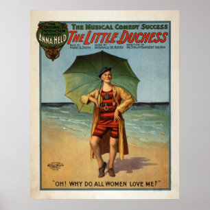 The Little Duchess Musical Comedy 1906 Poster