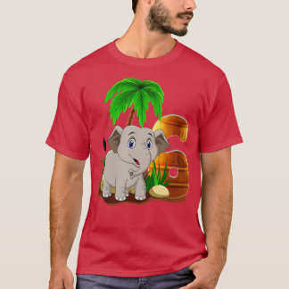 The Little Elephant Birthday 6 Year Old 6th Birth T Shirt