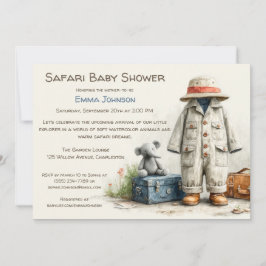 The Little Explorer | Safari Adventure Baby Shower Inbjudningar