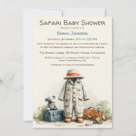 The Little Explorer | Safari Adventure Baby Shower Inbjudningar