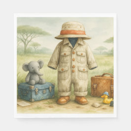 The Little Explorer | Safari Adventure Baby Shower Pappersservett