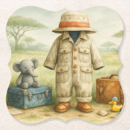 The Little Explorer | Safari Adventure Baby Shower Underlägg Papper