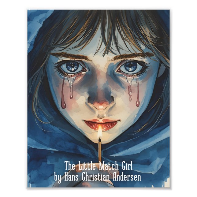 "The Little Match Girl" by Hans Christian Andersen Fototryck (Framsidan)