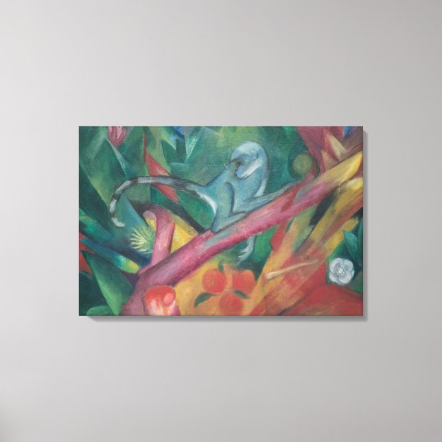 The Little Monkey (1912) från Franz Marc Canvastryck (Framsida)