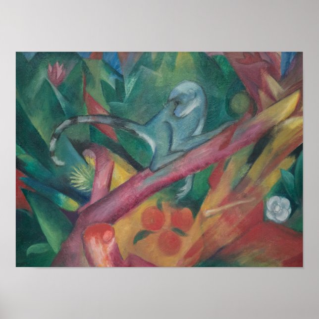 The Little Monkey (1912) från Franz Marc Poster (Framsidan)