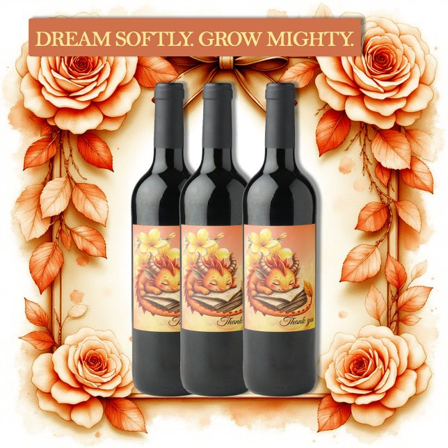 The Little Mystic Dragon.  Vinflaska Etikett (Skapare uppladdad)