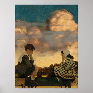 The Little Peach, 1904 av Maxfield Parrish Poster