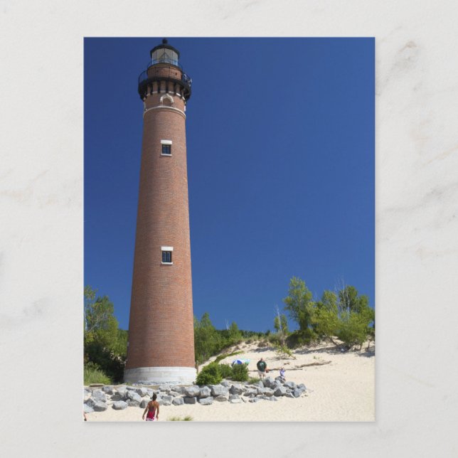 The Little Sable Point fyr på Lake Michigan Vykort (Framsida)