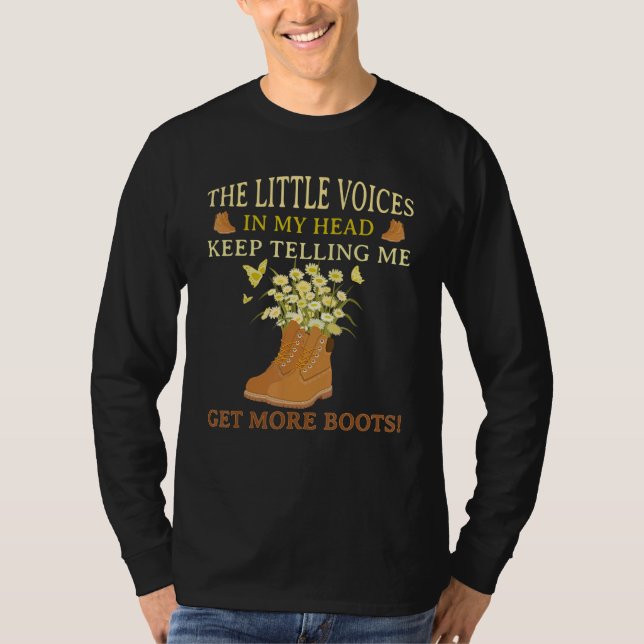 The Little Voices In My Head Keep Telling Me Gets  T Shirt (Framsida)