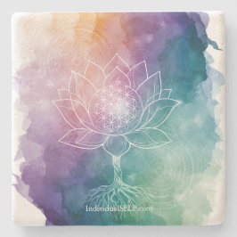 The Living Blueprint Stone Coaster Stenunderlägg