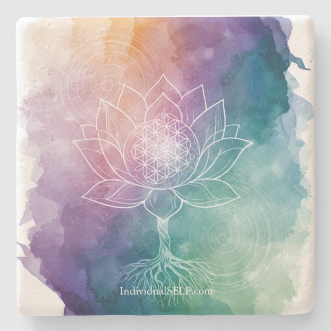 The Living Blueprint Stone Coaster Stenunderlägg (Framsidan)