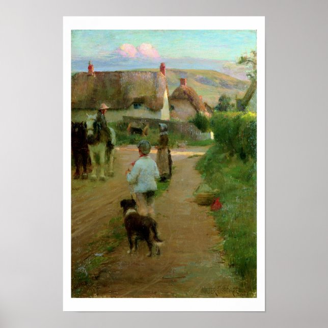 The Loiterers, 1888 (oil on canvas) Poster (Framsidan)