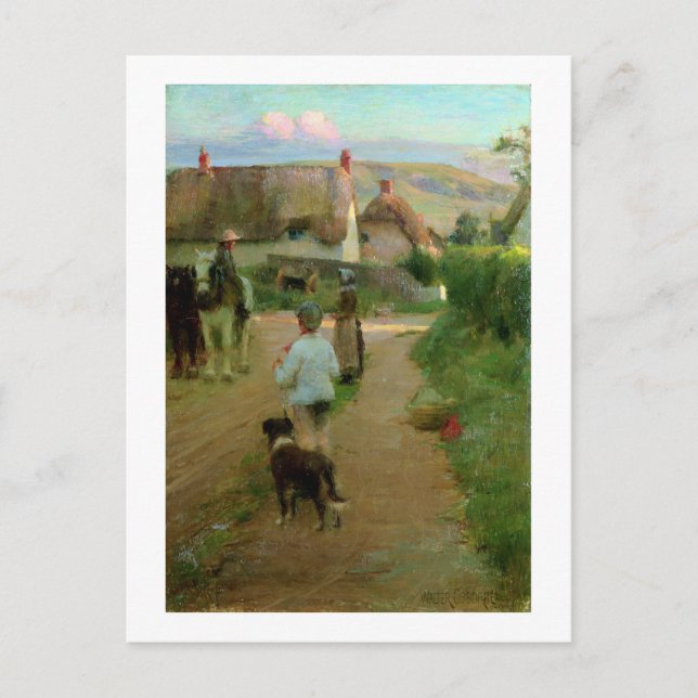 The Loiterers, 1888 (oil on canvas) Vykort (Framsida)