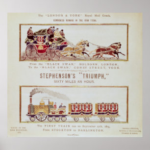 The London and York Royal Mail Coach Poster