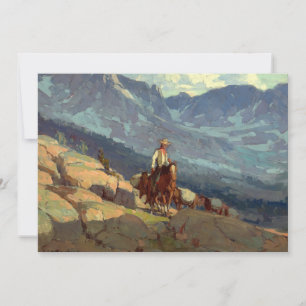“The Lone Packer” västerländsk konst av Edgar Payn Inbjudningar