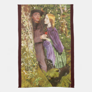The Long Engagement av Arthur Hughes, Vintage Art Kökshandduk