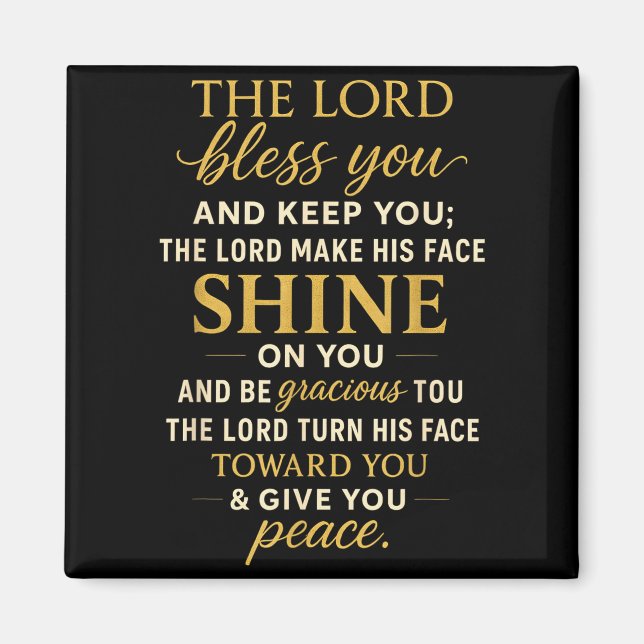 The Lord Bless You And Keep You  Magnet (Framsidan)