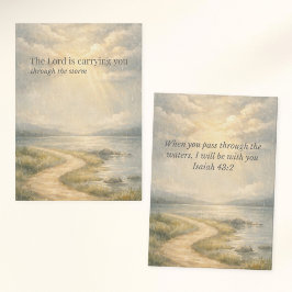 The Lord Is Carrying You Christian Encouragement Anteckningskort