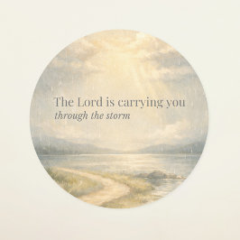 The Lord Is Carrying You Christian Encouragement  Runt Klistermärke