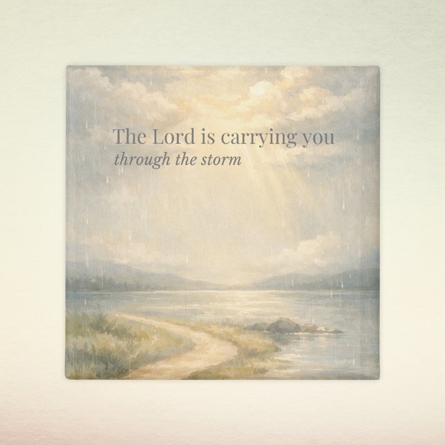 The Lord Is Carrying You Christian Faith Magnet (Skapare uppladdad)