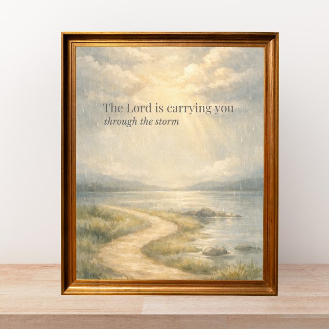 The Lord Is Carrying You Christian Faith Poster (Skapare uppladdad)