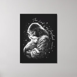 The Lord is my Shepard. Psalm 23. Canvastryck