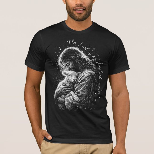 The Lord is my Shepard. Psalm 23 T-Shirt (Framsida)