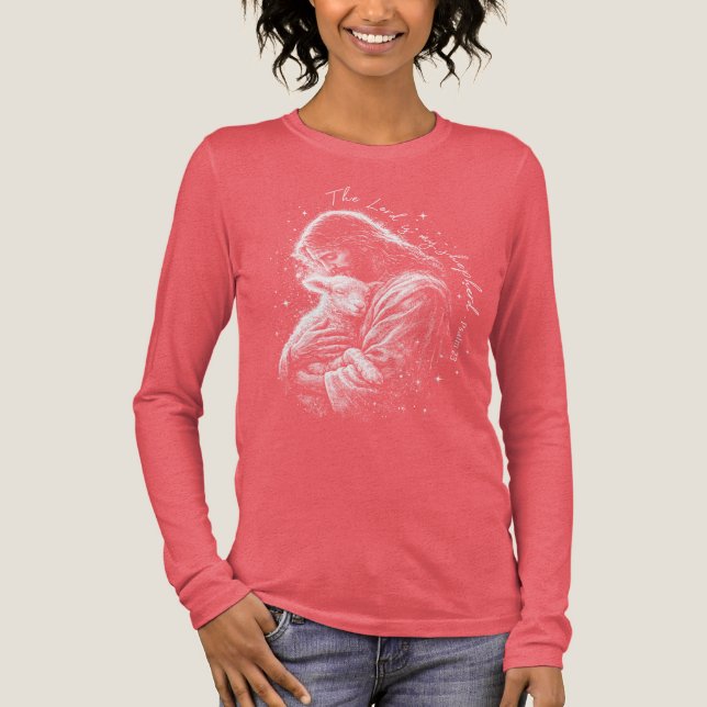 The Lord is my Shepard. Psalm 23. T Shirt (Framsida)