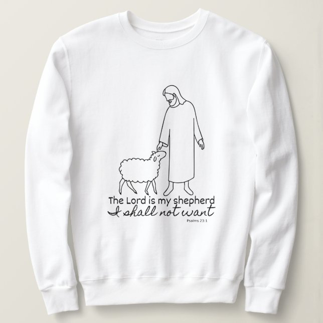 The Lord is my shepherd Christian faith  T Shirt (Design framsida)