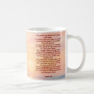 The Lord Is My Shepherd Psalm 23 Sunset Beach  Kaffemugg