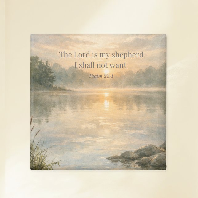 The Lord Is My Shepherd Scripture Psalm 23:1 Faith Magnet (Skapare uppladdad)