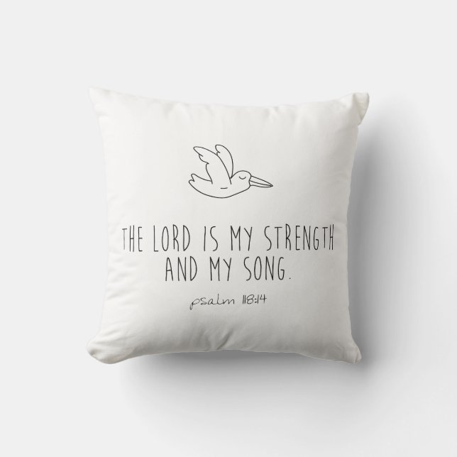 The lord is my strength and my song kudde (Framsida)