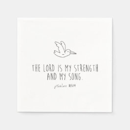 The lord is my strength and my song pappersservett