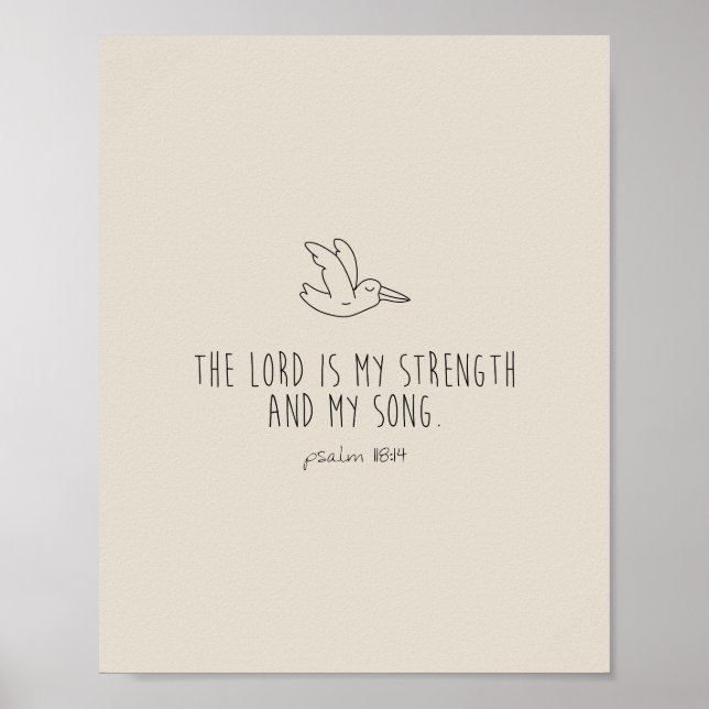 The lord is my strength and my song poster (Framsidan)