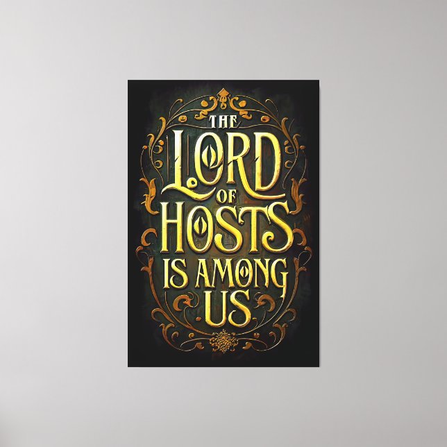 The Lord of hosts is among us Canvastryck (Framsida)