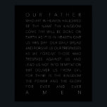 The Lord's Prayer Black Poster<br><div class="desc">The Lord's Prayer Black</div>