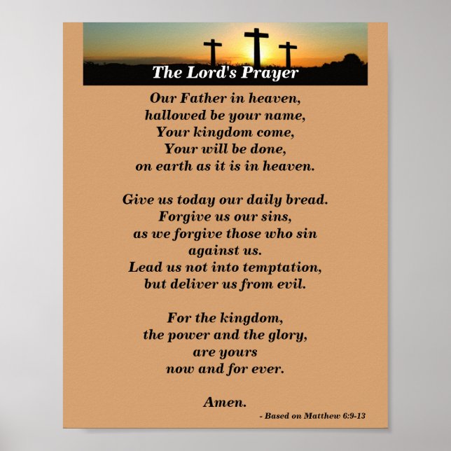 The Lord's Prayer - Contemporary Version Poster (Framsidan)
